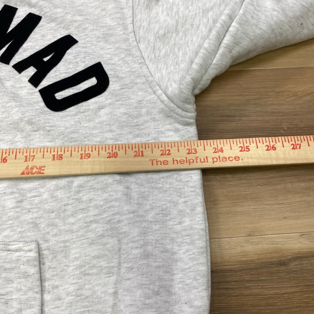 Zara Muhammad Ali Hoodie Mens L Streetwear Cotton Blend Graphic Grey Sportswear - Picture 8 of 9